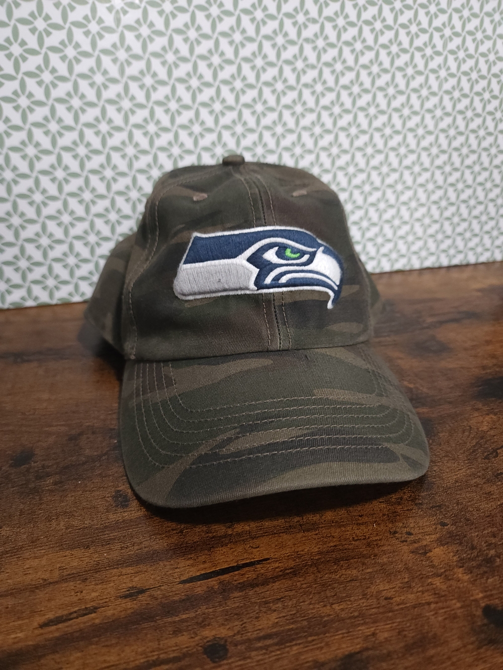 Seahawks Camo Baseball Cap - Green Camo